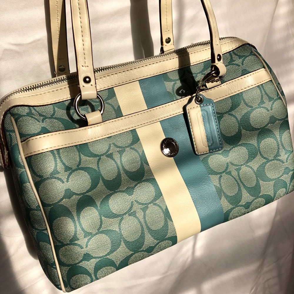 Sky Blue Coach Purse